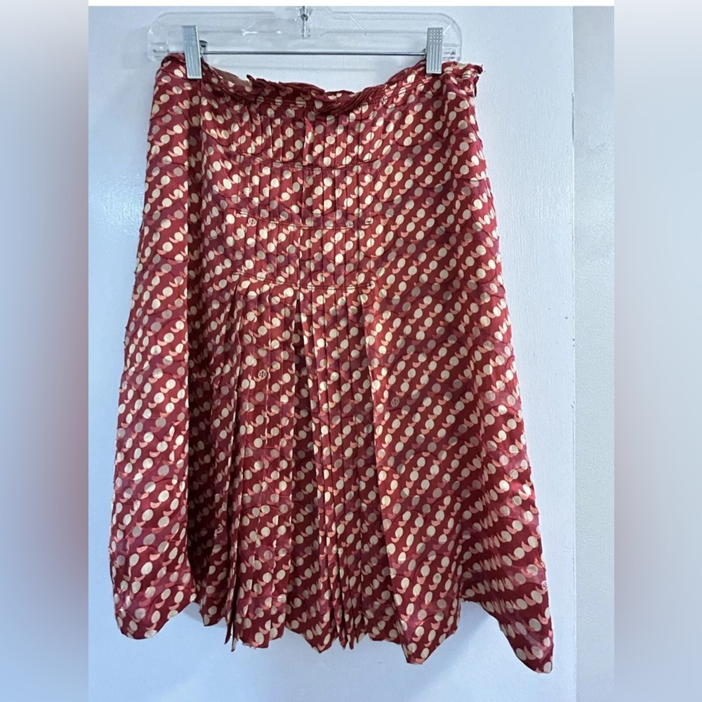 Tory Burch Orange Print Skirt Size 10. * Read Description